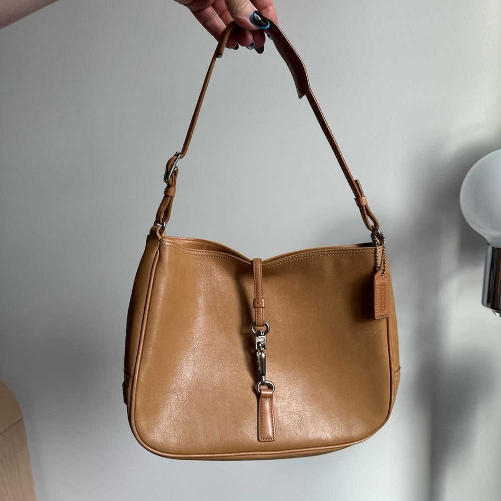 Coach Tan Leather Shoulder Bag